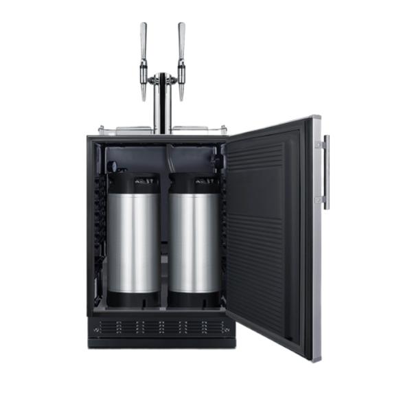 Accucold 24" Wide Nitro Coffee Kegerator | Model SBC7BRSNCF2 - Microscope Marketplace