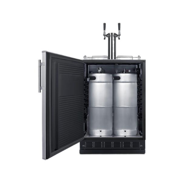 Accucold 24" Wide Wine Kegerator | Model SBC7BRSWK2LHD - Microscope Marketplace