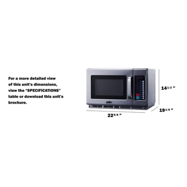 Accucold 23" Wide Countertop Microwave | Model SCM2100M2 - Microscope Marketplace