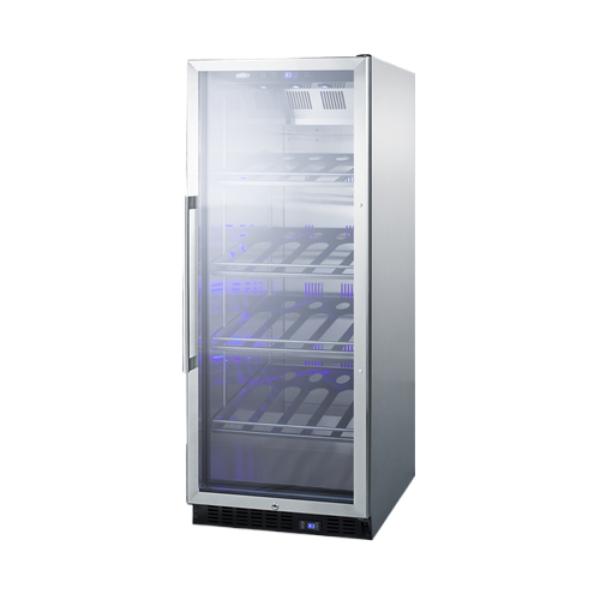 Accucold 24" Wide Single Zone Commercial Wine Cellar | Model SCR1156CHCSS - Microscope Marketplace