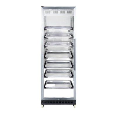 Accucold 24" Wide Mini Reach-In Beverage Center with Dolly | Model SCR1401LHRI - Microscope Marketplace