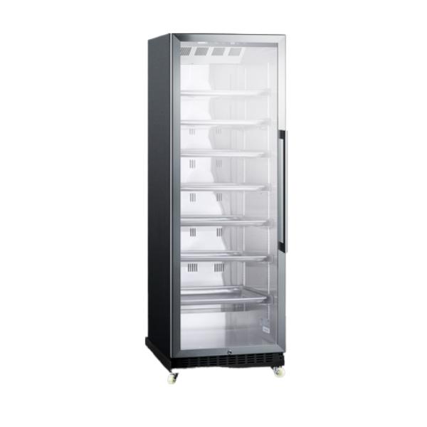 Accucold 24" Wide Mini Reach-In Beverage Center with Dolly | Model SCR1401LHRI - Microscope Marketplace