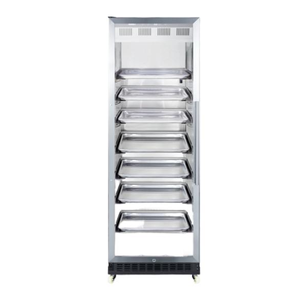 Accucold 24" Wide Mini Reach-In Beverage Center with Dolly | Model SCR1401LHRICSS - Microscope Marketplace
