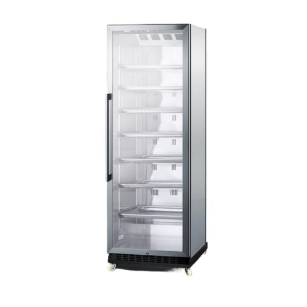 Accucold 24" Wide Mini Reach-In Beverage Center with Dolly | Model SCR1401RICSS - Microscope Marketplace