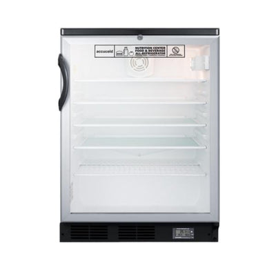 Accucold 24" Wide Built-In All-Refrigerator | Model SCR600BGLBINZ - Microscope Marketplace