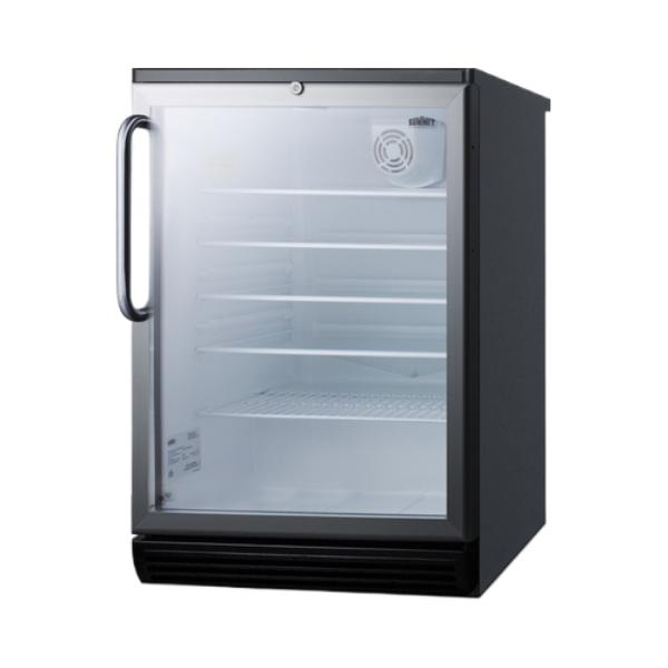 Accucold 24" Wide Built-In Beverage Center | Model SCR600BGLBITB - Microscope Marketplace