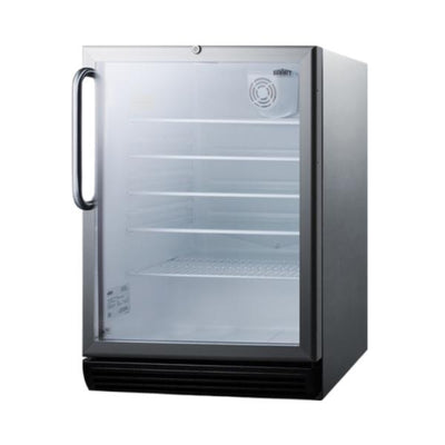 Accucold 24" Wide Built-In Beverage Center, ADA Compliant | Model SCR600BGLCSSADA - Microscope Marketplace