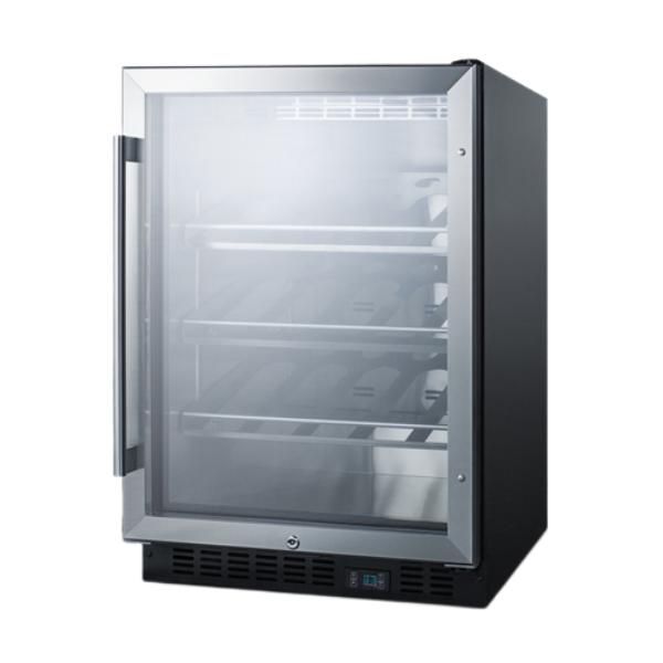Accucold 24" Wide Single Zone Built-In Commercial Wine Cellar | Model SCR610BLCH - Microscope Marketplace