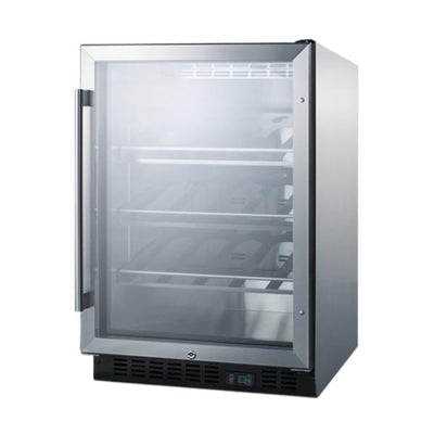 Accucold 24" Wide Single Zone Built-In Commercial Wine Cellar | Model SCR610BLCHCSS - Microscope Marketplace