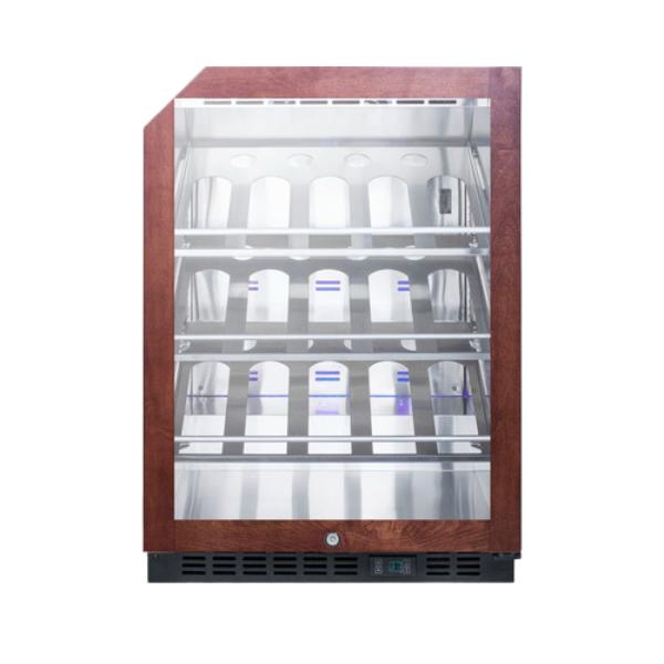 Accucold 24" Wide Single Zone Built-In Commercial Wine Cellar | Model SCR610BLCHPNR - Microscope Marketplace