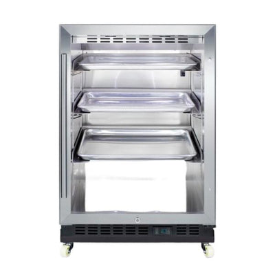 Accucold 24" Wide Built-In Mini Reach-In Beverage Center with Dolly | Model SCR610BLRI - Microscope Marketplace