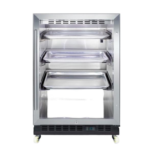 Accucold 24" Wide Built-In Mini Reach-In Beverage Center with Dolly | Model SCR610BLRI - Microscope Marketplace