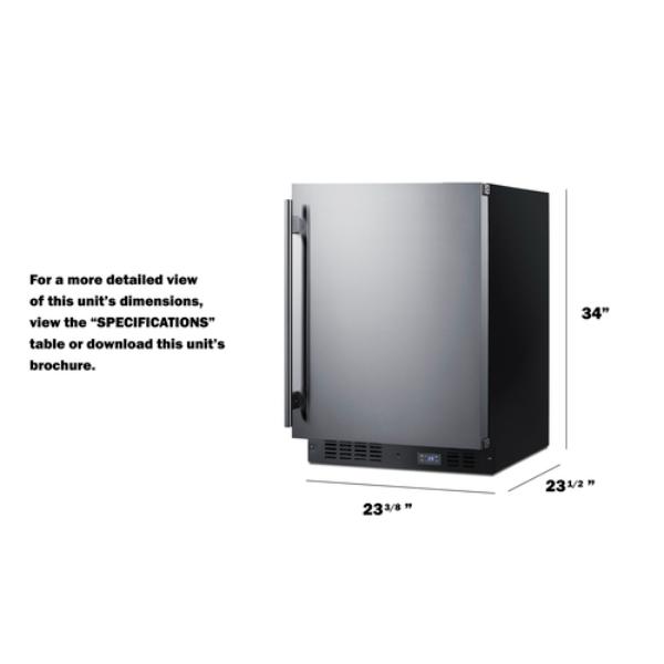 Accucold 24" Wide Built-In Beverage Center | Model SCR610BLSD - Microscope Marketplace