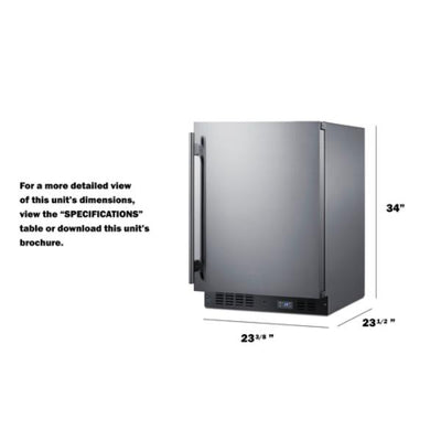 Accucold 24" Wide Built-In Beverage Center | Model SCR610BLSDCSS - Microscope Marketplace