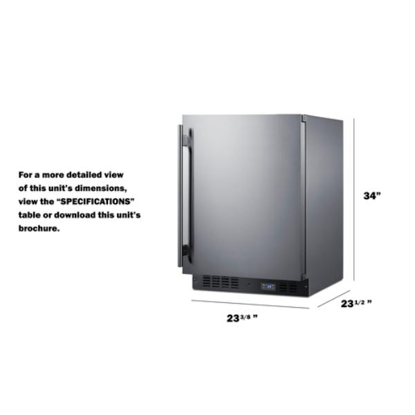 Accucold 24" Wide Built-In Beverage Center | Model SCR610BLSDCSS - Microscope Marketplace