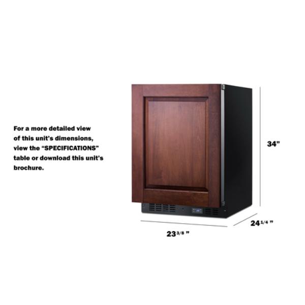 Accucold 24" Wide Built-In Beverage Center (Panel Not Included) | Model SCR610BLSDIF - Microscope Marketplace