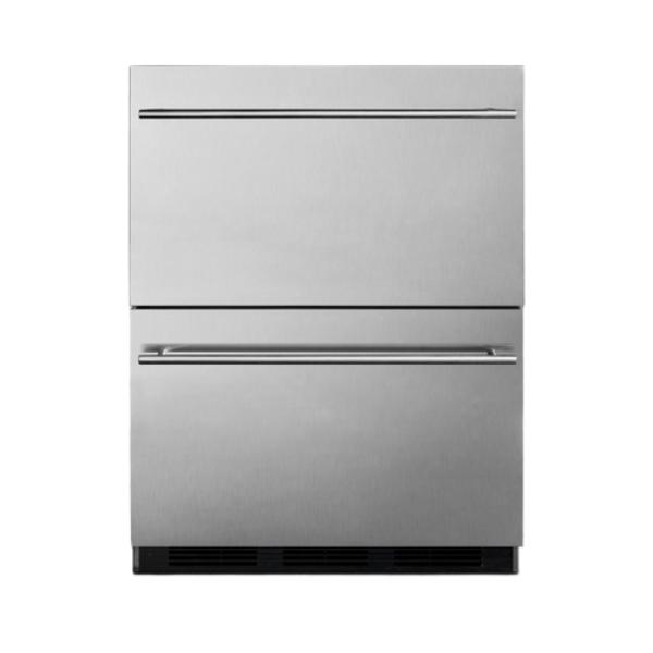 Accucold 24" Wide 2-Drawer All-Refrigerator | Model SP6DBS2D7 - Microscope Marketplace
