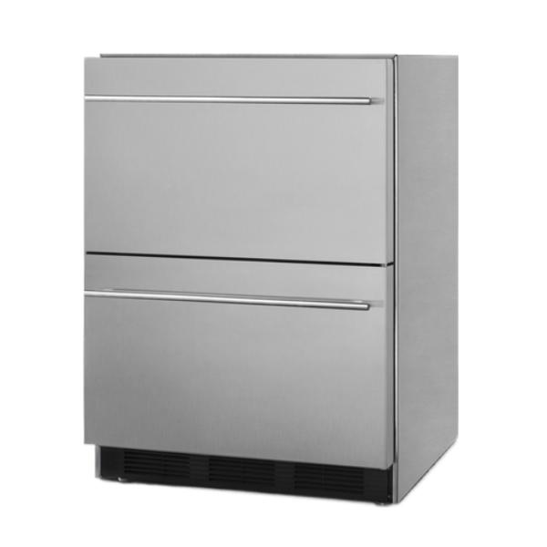 Accucold 24" Wide 2-Drawer All-Refrigerator | Model SP6DBS2D7 - Microscope Marketplace