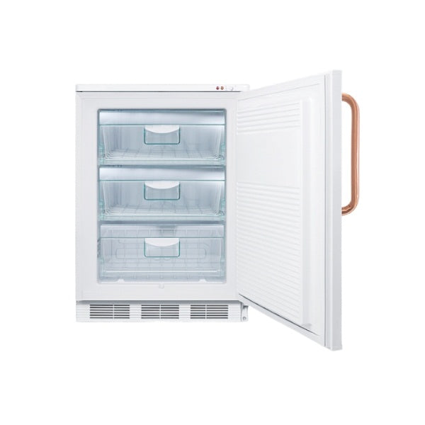 Accucold 24" Wide All-Freezer with Antimicrobial Pure Copper Handle | Model VT65MLTBC