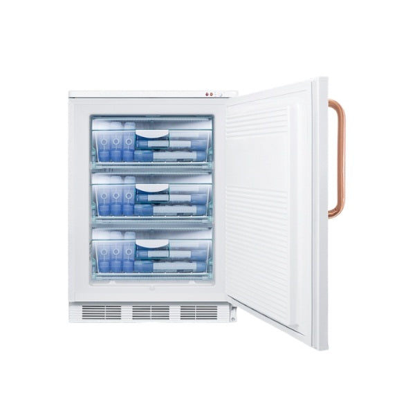 Accucold 24" Wide All-Freezer with Antimicrobial Pure Copper Handle | Model VT65MLTBC