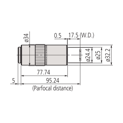 Mitutoyo 50x LCD Plan APO NUV Objective - microscopemarketplace