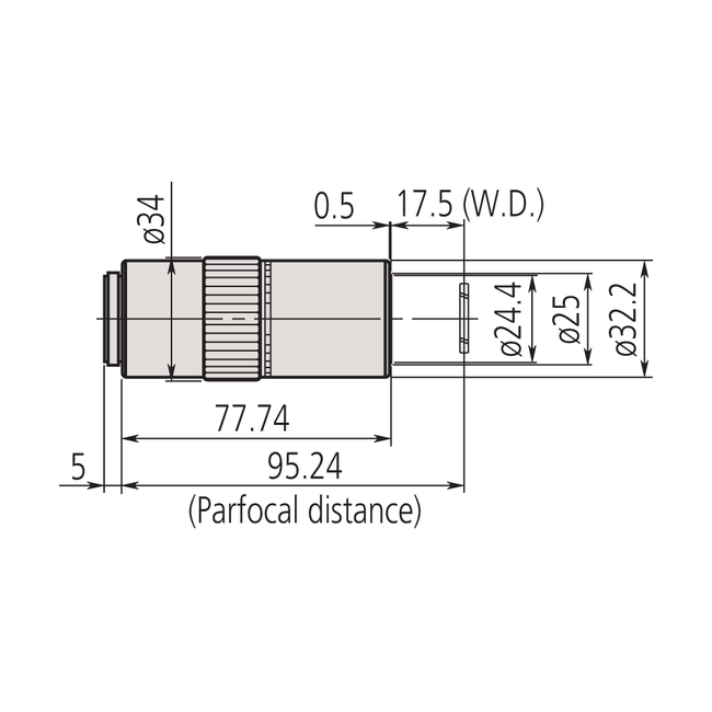 Mitutoyo 50x LCD Plan APO NUV Objective - microscopemarketplace