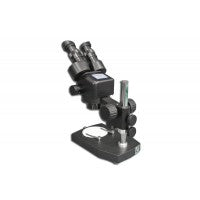 Meiji EMZ-5 Stereo Microscope Black on Standard Pole Stand - microscopemarketplace