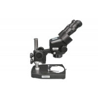 Meiji EMZ-5 Stereo Microscope Black on Standard Pole Stand - microscopemarketplace