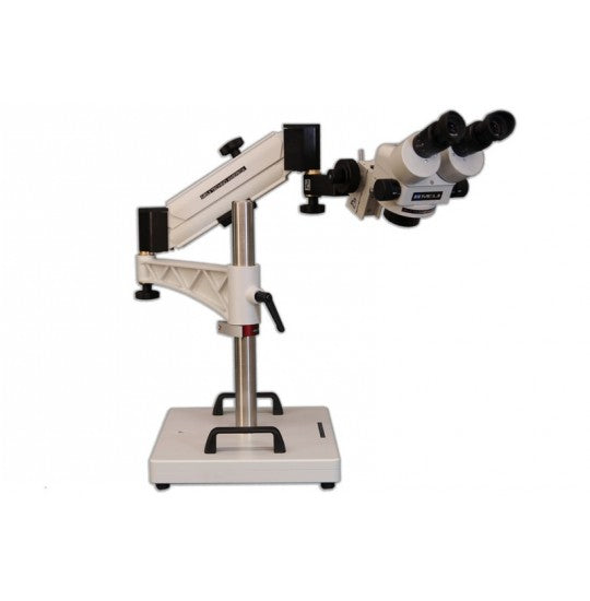 Meiji EMZ-5 Stereo Microscope on Articulating Boom Stand for Inspectio