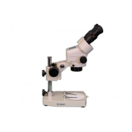 Meiji EMZ-5 Stereo Microscope Stand Configuration with PLS-1 Pole Stand - microscopemarketplace