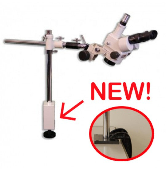 Meiji EMZ-5TR Trinocular Stereo Microscope on Table Clamp Stand (single ...