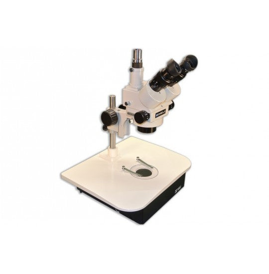 Meiji EMZ-5TR Trinocular Stereo Microscope on Brightfield Darkfield Ba