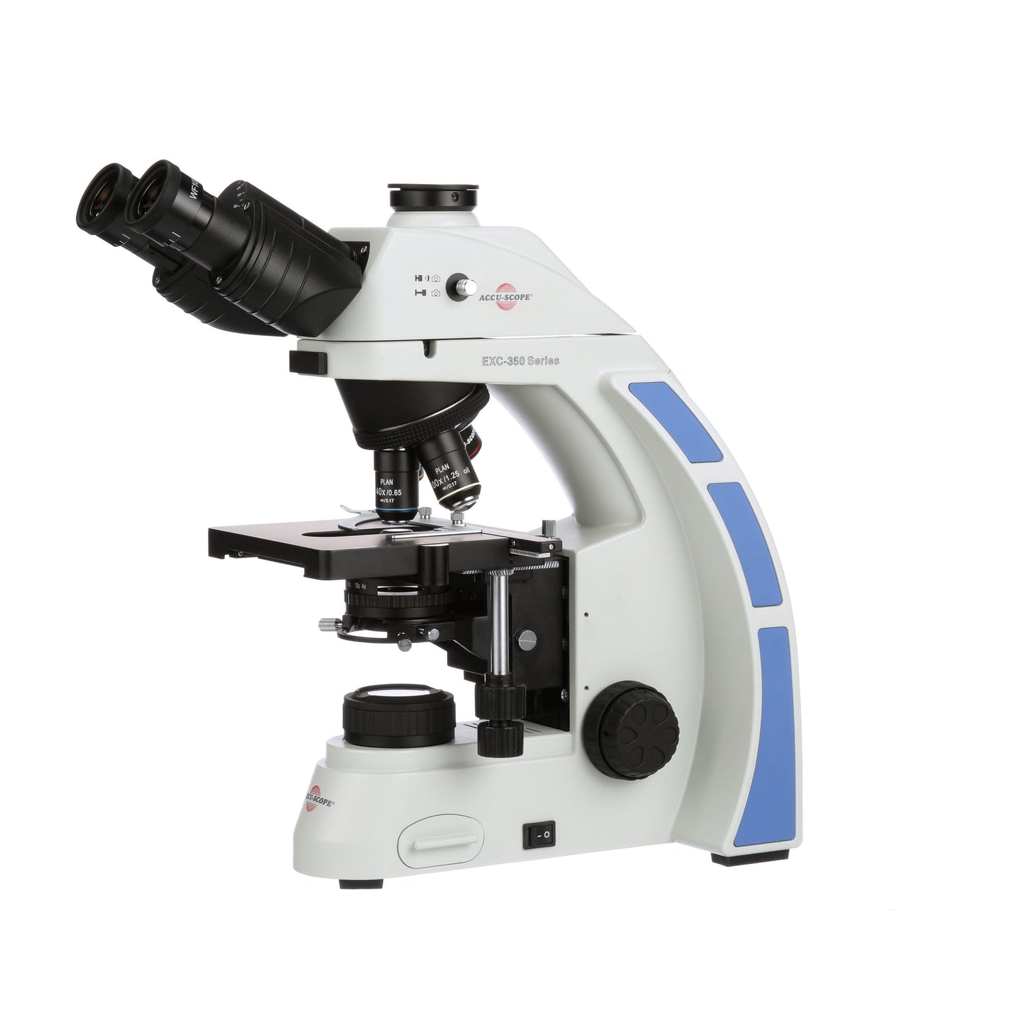 Accu-Scope EXC-350 Trinocular Microscope with Plan Objectives - microscopemarketplace