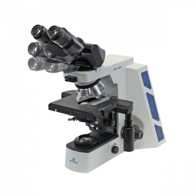 Accu-Scope EXC-400 Ergo Binocular Microscope with Plan Objectives - microscopemarketplace