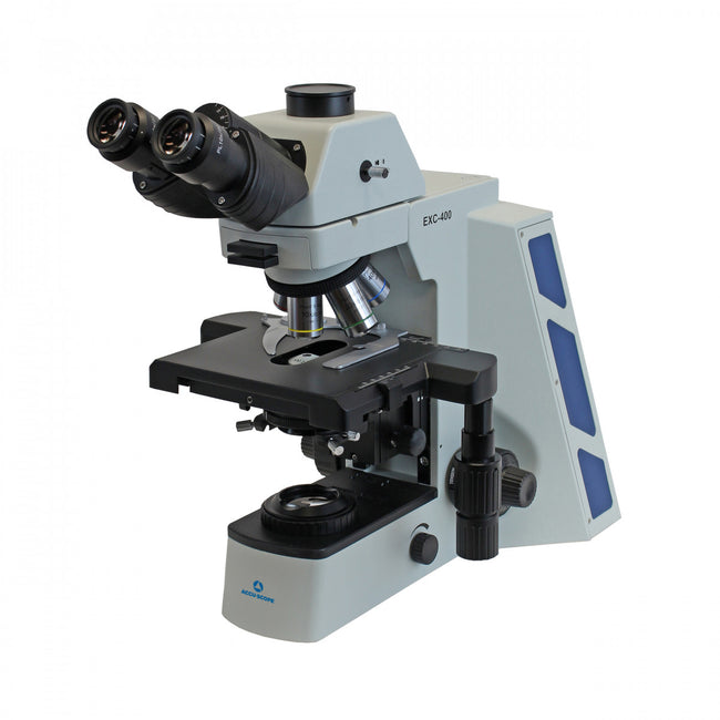 Accu-Scope EXC-400 Trinocular Microscope with Plan s-APO Objectives - microscopemarketplace