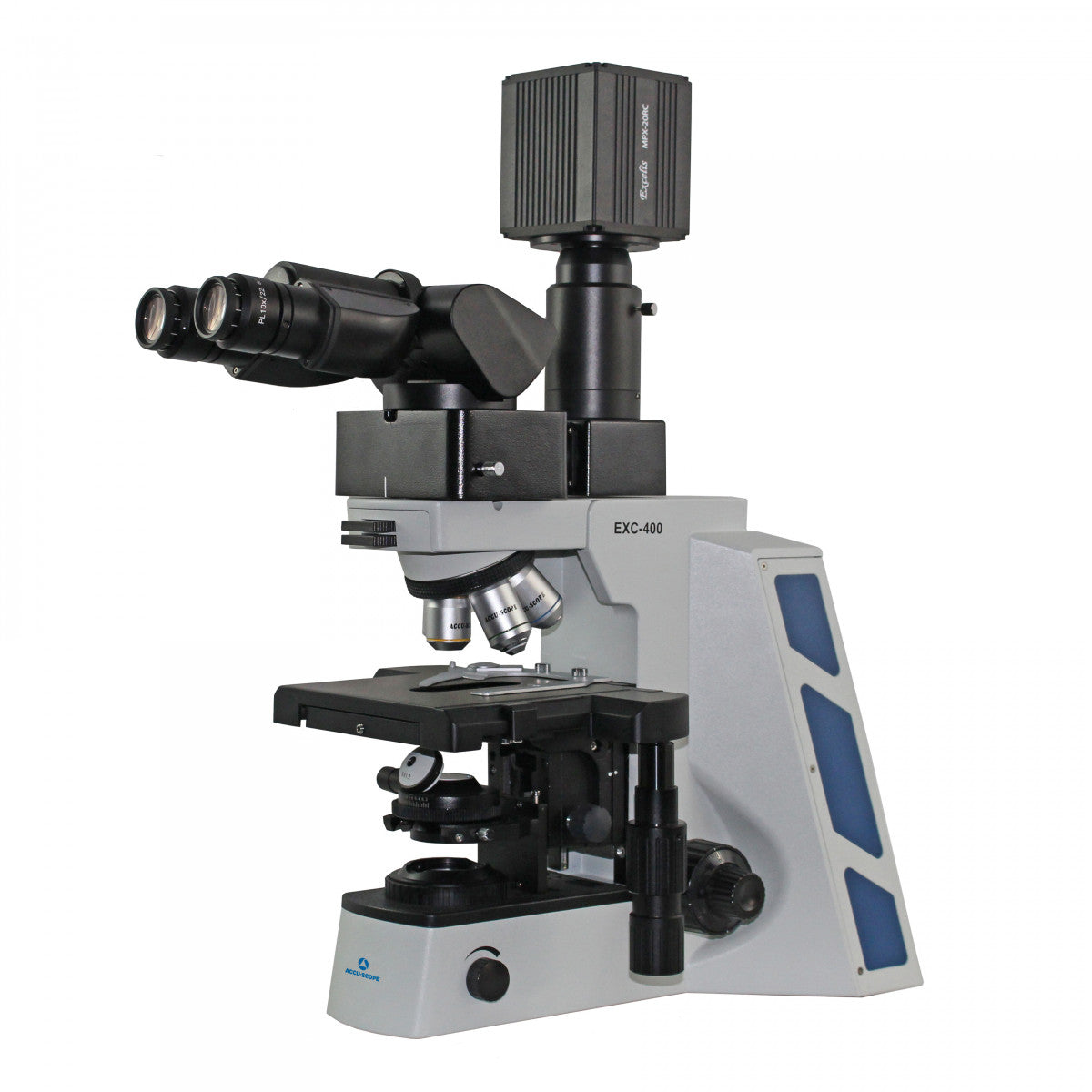 Accu-Scope EXC-400 Ergo Binocular Microscope with Plan Objectives