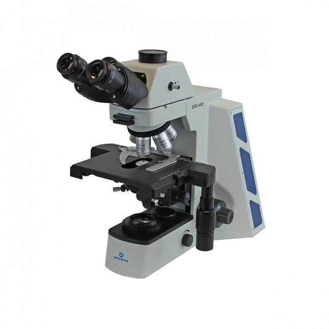Accu-Scope EXC-400 Trinocular Microscope with Plan Objectives - microscopemarketplace