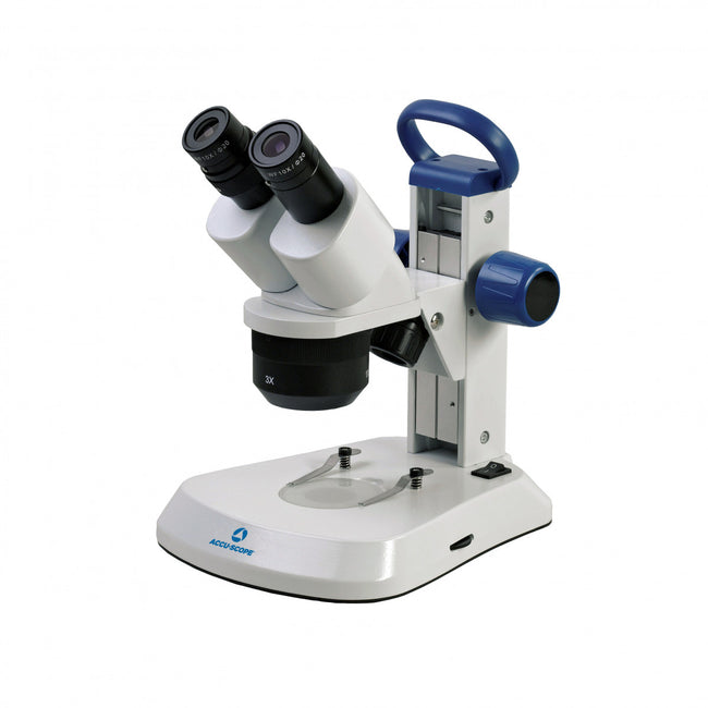 Accu-Scope EXS-210 Stereo Microscope with 1X and 3X Objectives - microscopemarketplace