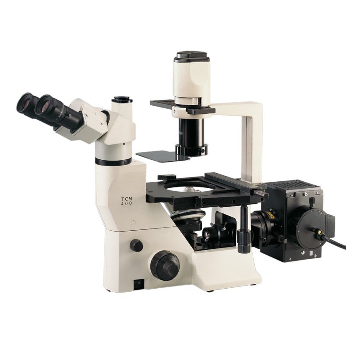Labomed TCM400 Trinocular Inverted Phase Microscope with LED Fluorescence Attachment - microscopemarketplace