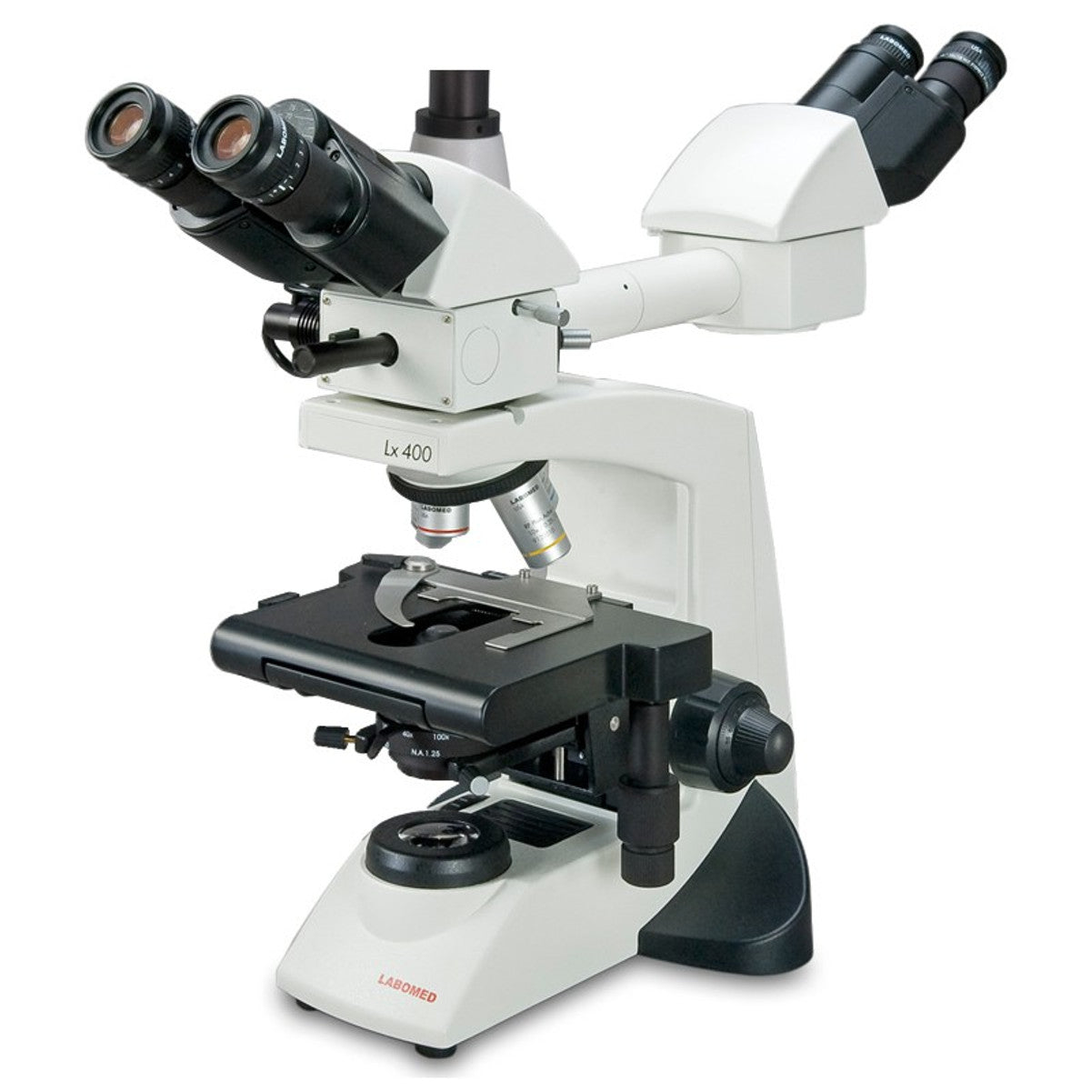 Dual View System Microscope Labomed Lx400 Trinocular LED Dual View Teaching Microscope