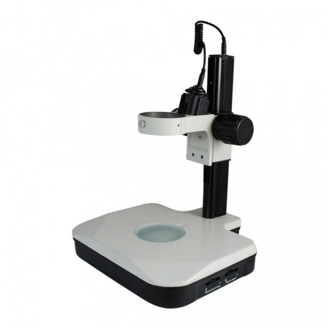 Munday Microscope Track Stand, 76mm Coarse Focus Rack, Top and Bottom Light - microscopemarketplace