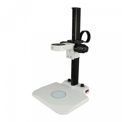 Munday Microscope Track Stand, 83mm Fine Focus Rack LED Bottom Light Base (Dimmable) - microscopemarketplace