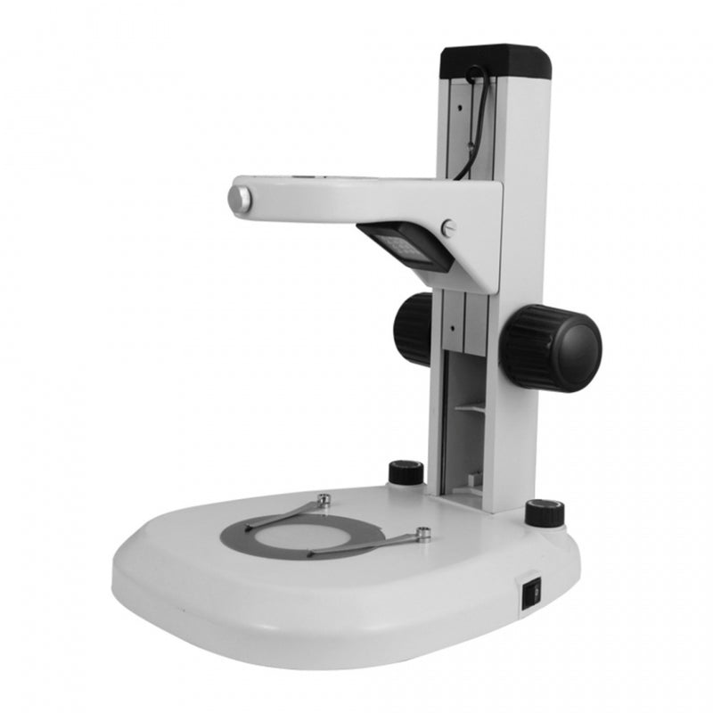 Munday Microscope Track Stand, 76mm Coarse Focus Rack, Top and Bottom LED (Dimmable) - microscopemarketplace