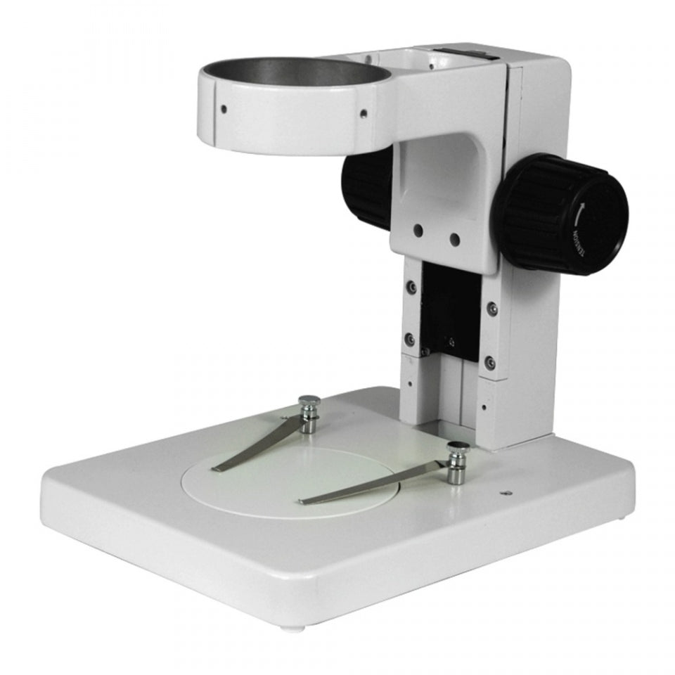Munday Microscope Track Stand, Opti-Vision 76mm Coarse Focus Rack, 185mm Track Length (Small) - microscopemarketplace