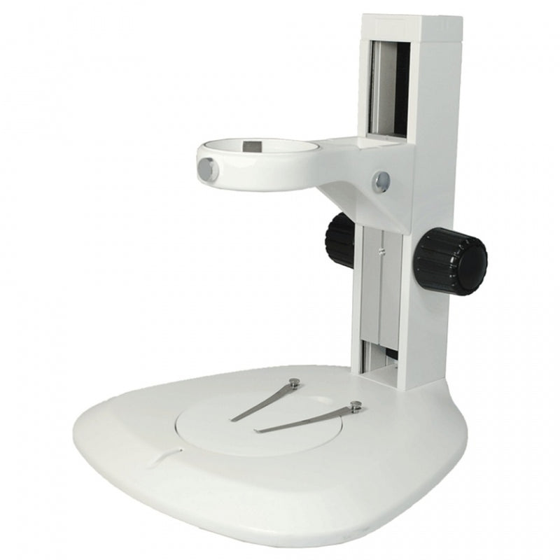 Munday Microscope Track Stand | 76mm Coarse Focus Rack | 300mm Track Length | Fan-Shape - microscopemarketplace