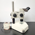 Nikon Stereo Microscope SMZ-U with Diagnostic Inst. Transmitted Light Stand - microscopemarketplace