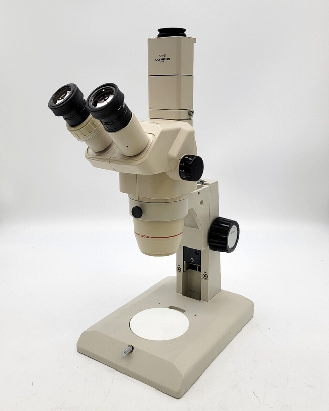 Olympus Stereo Microscope SZ40 with SZ-PT Phototube and Stand - microscopemarketplace