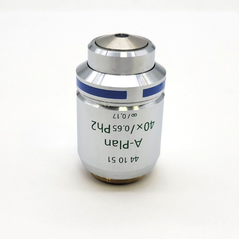 Zeiss Microscope Objective A-Plan 40x Ph2 ∞/0.17 Phase Contrast RMS 441051 - microscopemarketplace