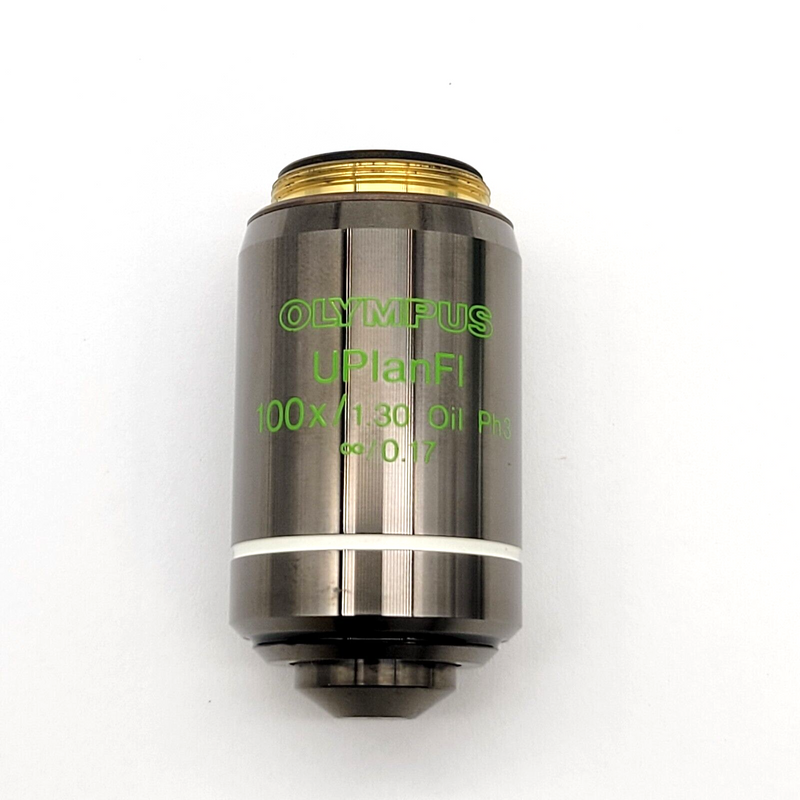 Olympus Microscope Objective UplanFL 100X Oil Ph3 - microscopemarketplace