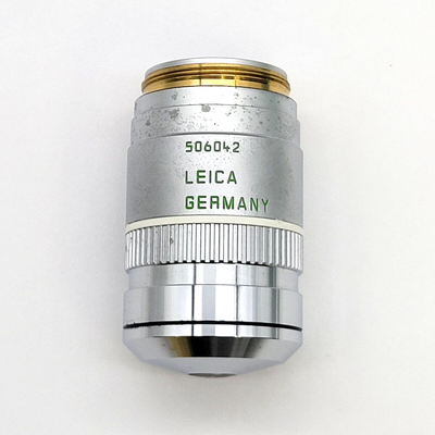 Leica Microscope PL Apo 100X Objective Oil Ph3 Phase Contrast 506042 - microscopemarketplace